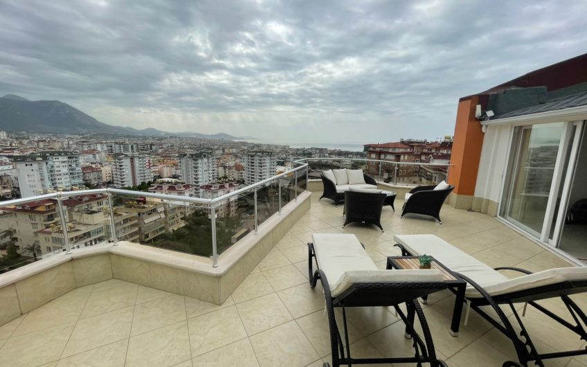 4+1 APARTMENT WITH SEA VIEW INSIDE COMPLEX IN CIKCILLI